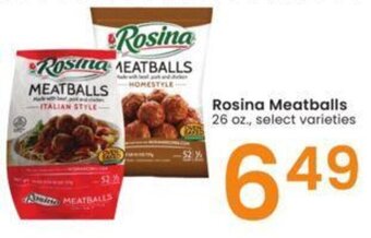Albertsons Rosina Meatballs offer