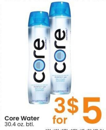 Albertsons Core Water 30.4 oz. btl. offer