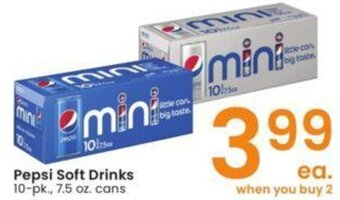 Albertsons Pepsi Soft Drinks offer