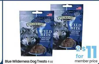 Safeway Blue wilderness dog treats offer