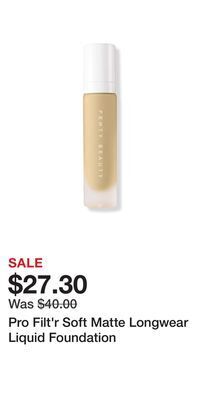 Ulta Beauty Pro filt'r soft matte longwear liquid foundation offer