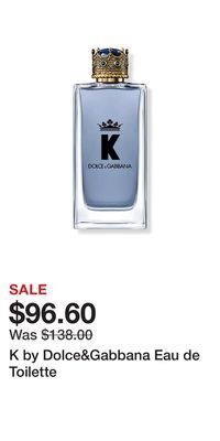 Ulta Beauty K by dolce&gabbana eau de toilette offer