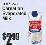 Carnation evaporated milk