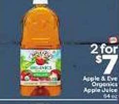 Weis Markets Apple & eve organic apple juice offer