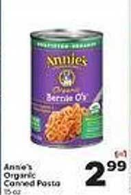 Weis Markets Annie's organic canned pasta offer