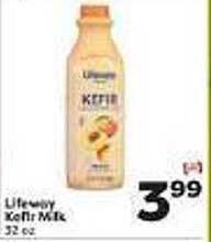Weis Markets Lifeway kefir milk offer