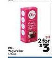 Weis Markets Clio yogurt bar offer