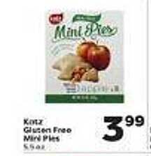 Weis Markets Katz gluten free mini pies offer