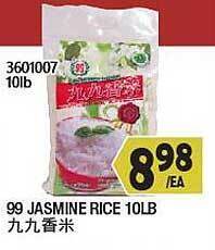 99 Ranch 99 jasmine rice 10lb offer