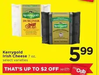 Cub Foods Kerrygold irish cheese select varieties offer