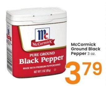 Albertsons McCormick Ground Black Pepper 3 oz offer