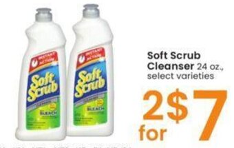 Albertsons Soft Scrub Cleanser 24 oz offer