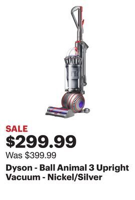 Best Buy Dyson - ball animal 3 upright vacuum - nickel/silver offer