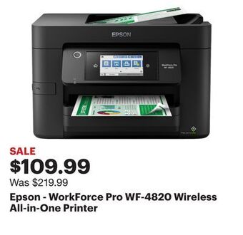 Best Buy Epson - workforce pro wf-4820 wireless all-in-one printer offer