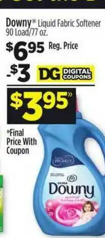 Dollar General Downy Liquid Fabric Softener 90 Load 77 Oz. offer