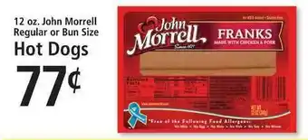 FoodFair John Morrell Regular Or Bun Size Hot Dogs offer