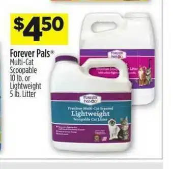 Dollar General Forever Pals Multi-cat Scoopable Lightweight Litter offer