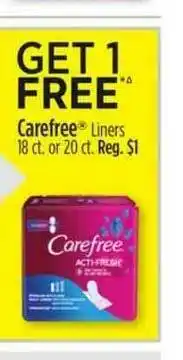 Dollar General Carefree Liners offer