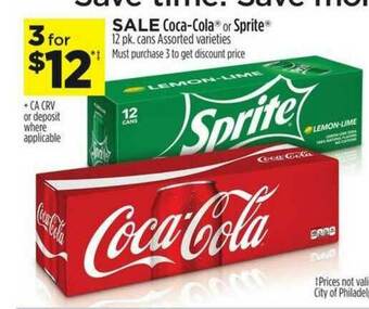 Dollar General Coca-cola Or Sprite Cans Assorted Varieties offer