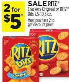 Dollar General Ritz Crackers Original Or Ritz Bits offer