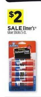Dollar General Elmer's Glue Sticks offer