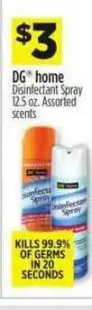 Dollar General Dg Home Disinfectant Spray Assorted Scents offer