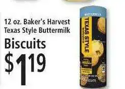 FoodFair Biscuits Baker's Harvest Texas Style Buttermilk offer