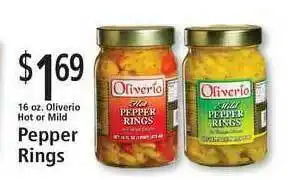 FoodFair Pepper Rings Oliverio Hot Or Mild offer