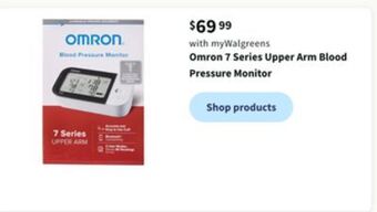 Walgreens Omron 7 series upper arm blood pressure monitor offer