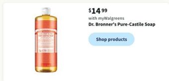 Walgreens Dr. bronner's pure-castile soap offer