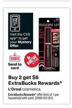 CVS L'oreal cosmetics offer