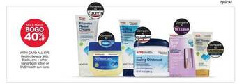 CVS Cvs health, beauty 360, blade, one + other hand-body lotion or cvs health sun care offer