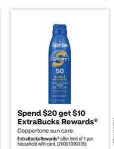 CVS Coppertone sun care offer