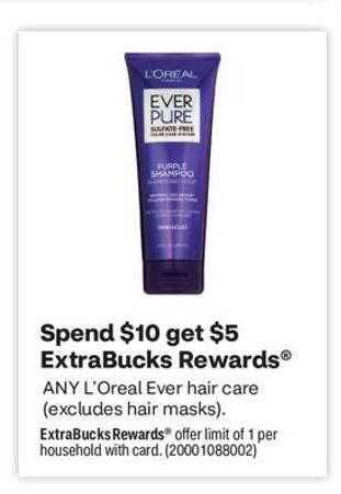 CVS L'oréal ever hair care offer