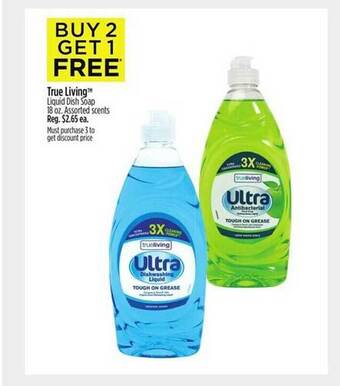 Dollar General True living liquid dish soap offer