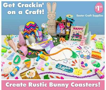 Dollar Tree Easter craft supplies offer