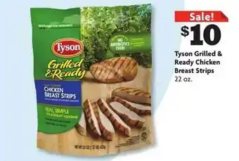 Family Dollar Tyson grilled & ready chicken breast strips offer