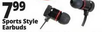 Ocean State Job Lot Sports style earbuds offer