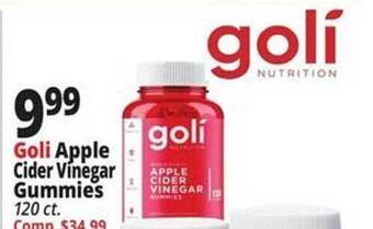Ocean State Job Lot Goli apple cider vinegar gummies offer