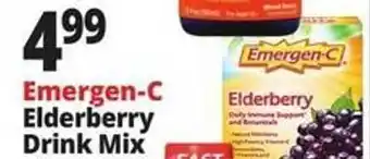 Ocean State Job Lot Emergen-c elderberry drink mix offer