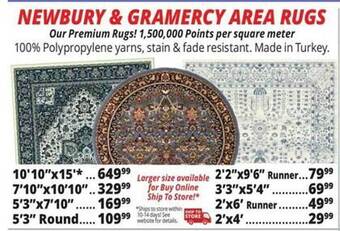 Ocean State Job Lot Newbury & gramercy area rugs offer