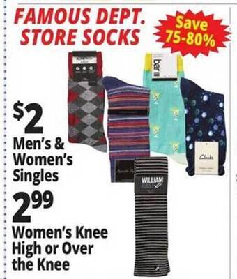 Ocean State Job Lot Famous dept store socks offer