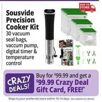 Ocean State Job Lot Sousvide precision cooker kit offer