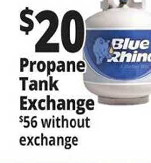 Ocean State Job Lot Propane tank exchange offer