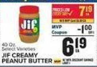 Food Lion Jif creamy peanut butter offer