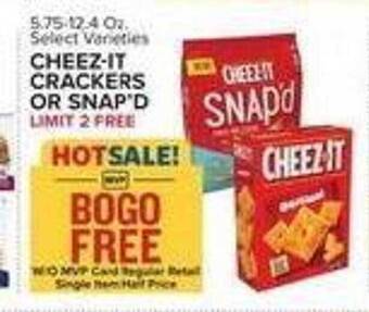 Food Lion Cheez-it crackers or snap'd offer