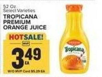 Food Lion Tropicana premium orange juice offer