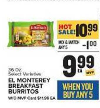 Food Lion El monterey breakfast burritos offer