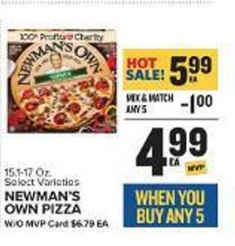 Food Lion Newman's own pizza offer