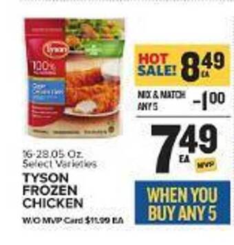Food Lion Tyson frozen chicken offer